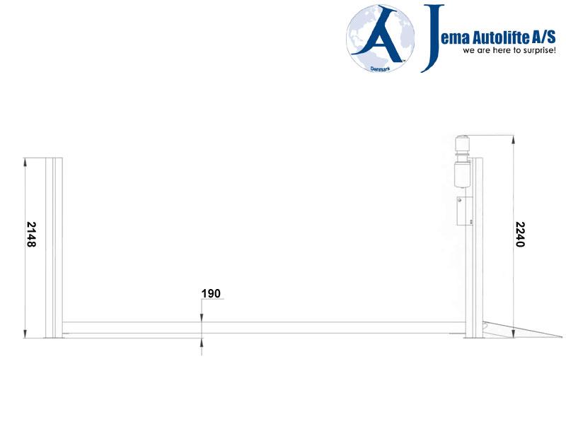 Jema Løftebukke 4 Post Alignment Lift JA5000F-E